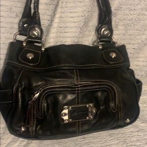 B Makowsky soft black leather purse